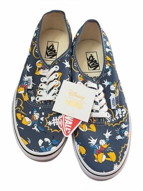Disney Vans Donald Duck Authentic Sneakers Mens 6.5 Womens 8 NWT Rare Blue